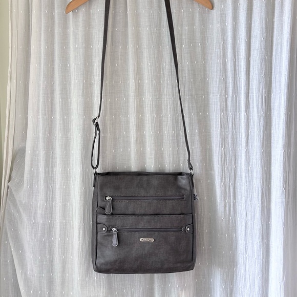 Multisac Gray Women's Crossbody Bag NWT - Picture 2 of 11